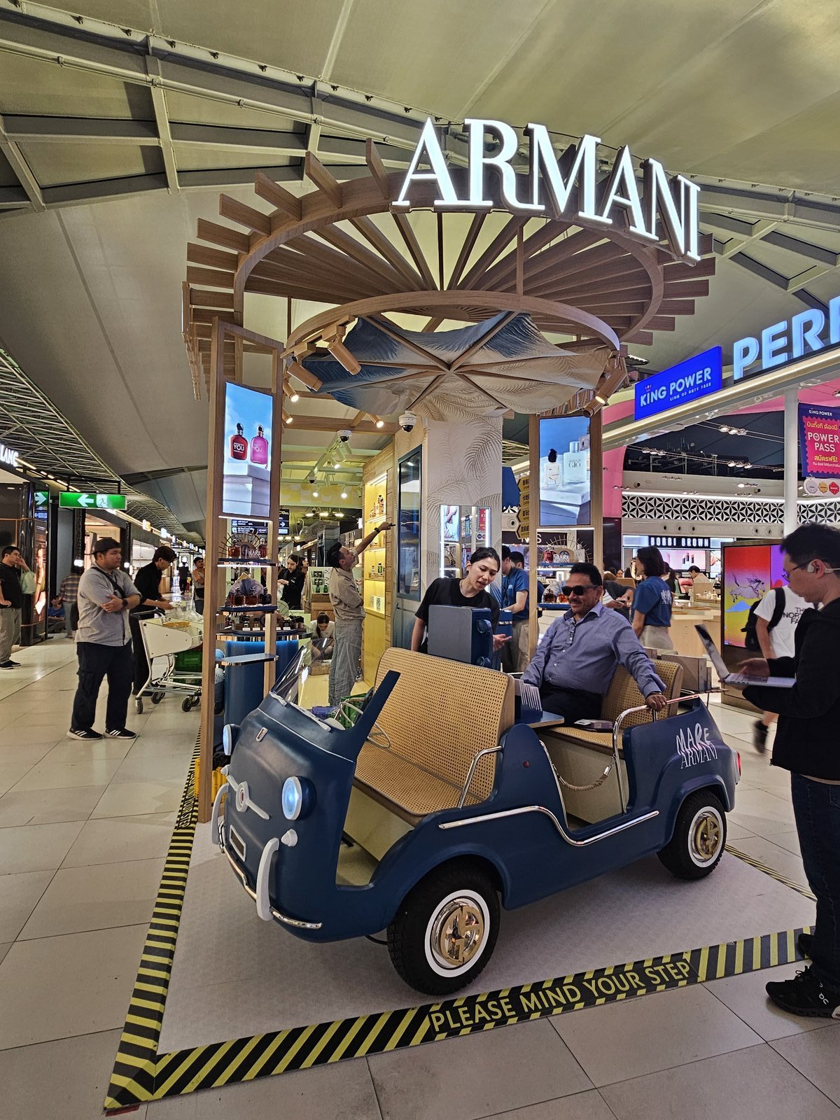 Illuminated outdoor brand activation pavilion by LUNIQ Events